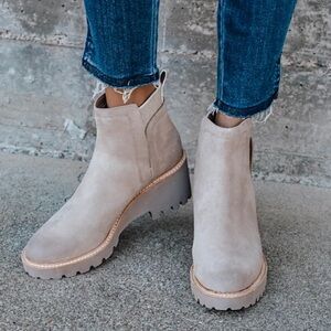 Dolce Vita Huey Almond Suede Boots